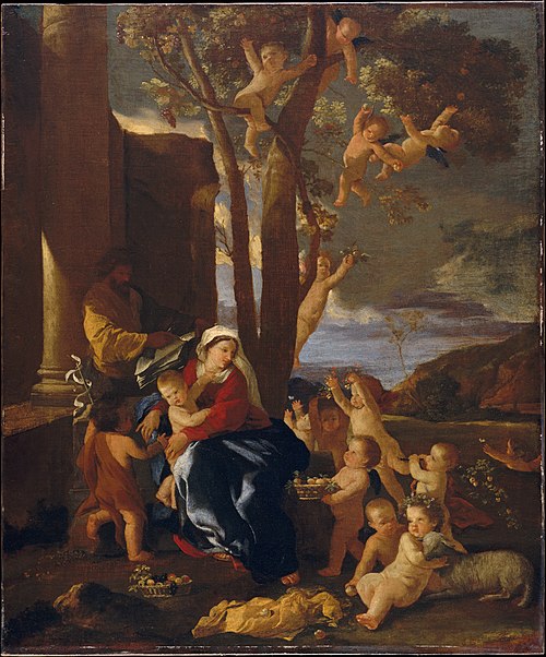 Le Repos pendant la fuite en Égypte, 1627, Nicolas Poussin