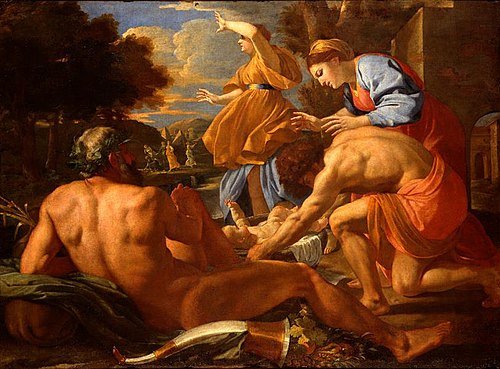 L'Exposition de Moïse, 1624, Nicolas Poussin