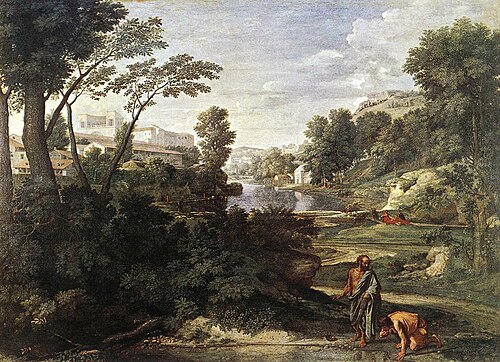 Diogène jetant son écuelle, 1648, Nicolas Poussin