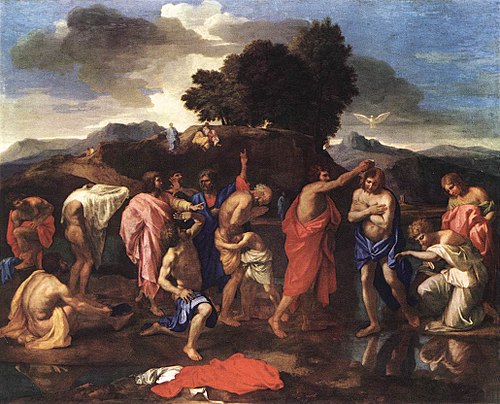 Le Baptême, 1641, Nicolas Poussin