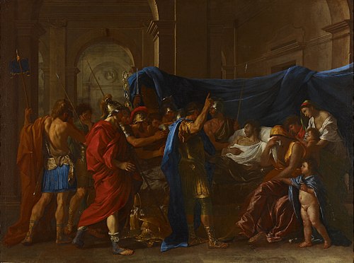 The Death of Germanicus, 1627, Nicolas Poussin