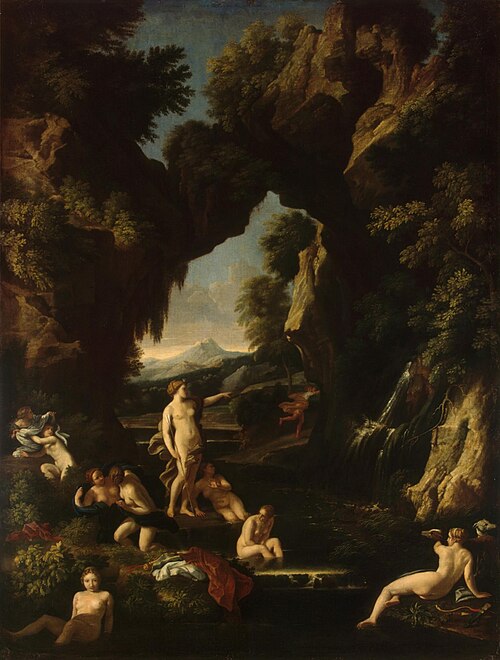 Landscape with Diana and Actaeon, 1667, Nicolas Poussin