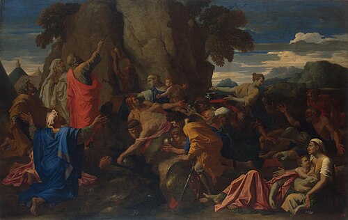 Moses Striking the Rock, 1649, Nicolas Poussin