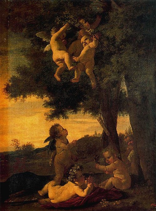 Cupids and Geniuses, 1631, Nicolas Poussin