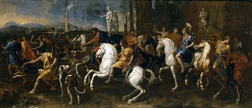 The Hunt of Meleager, 1634, Nicolas Poussin