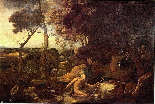 Landscape with Saint Paul the Hermit, 1637, Nicolas Poussin