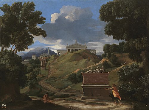 Landscape with Ruins, 1642, Nicolas Poussin