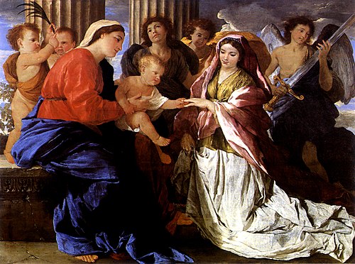 The Mystic Marriage of Saint Catherine, 1628, Nicolas Poussin
