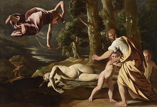 The Death of Chione, 1622, Nicolas Poussin