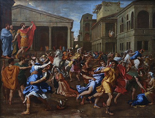 The Rape of the Sabine Women, 1637, Nicolas Poussin