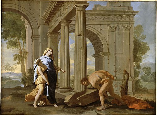 Theseus Finds His Father's Sword, 1638, Nicolas Poussin