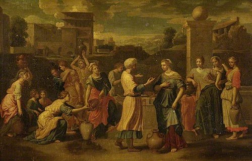 Rebecca and Eliezer at the well, 1648, Nicolas Poussin