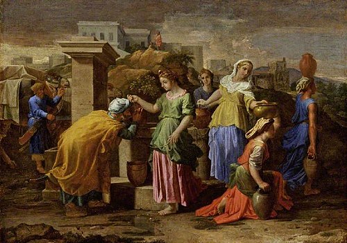 Eliezer and Rebecca, 1660, Nicolas Poussin