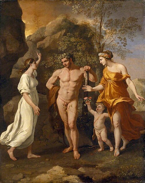 Choice of Hercules, 1636, Nicolas Poussin
