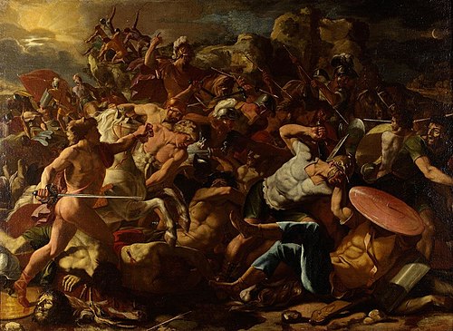 The Victory of Joshua over the Amorites, 1625, Nicolas Poussin