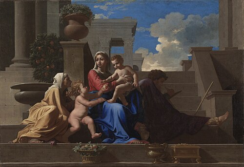 The Holy Family on the Steps, 1648, Nicolas Poussin