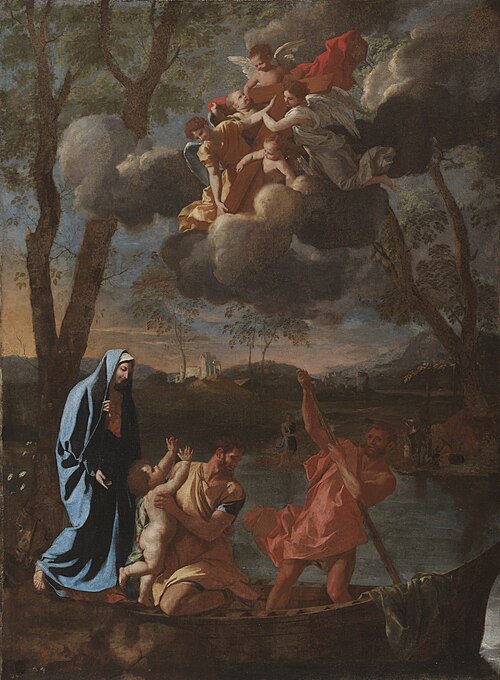 The Return of the Holy Family to Nazareth, 1627, Nicolas Poussin