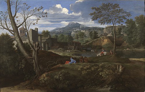 Ideal landscape, 1645, Nicolas Poussin