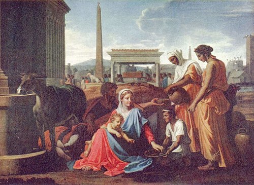 Holy Family in Egypt, 1656, Nicolas Poussin