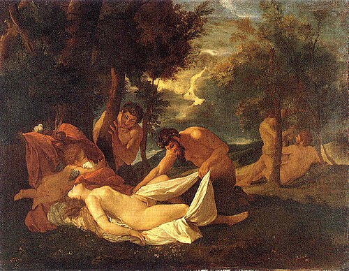 Sleeping Venus Surprised by Satyrs, 1626, Nicolas Poussin