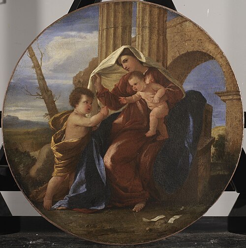 La Vierge à l'Enfant avec saint Jean-Baptiste, 1650, Nicolas Poussin