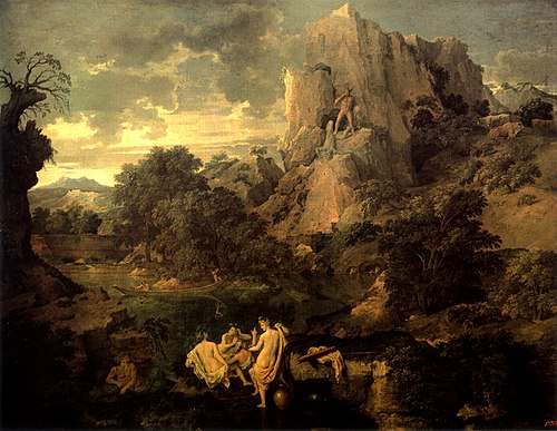 Landscape with Hercules and Cacus, 1660, Nicolas Poussin