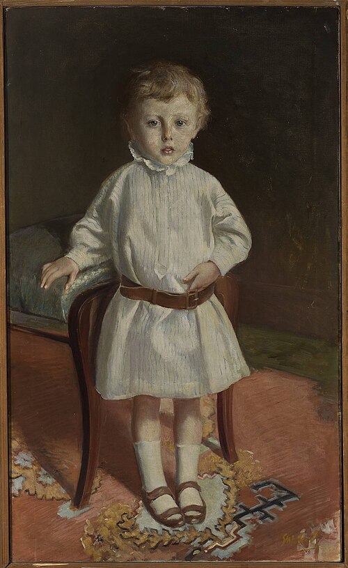 Portrait of a girl, , Stanisław Dębicki