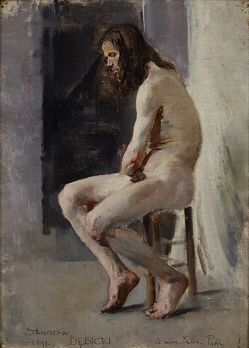 Male Nude, 1891, Stanisław Dębicki