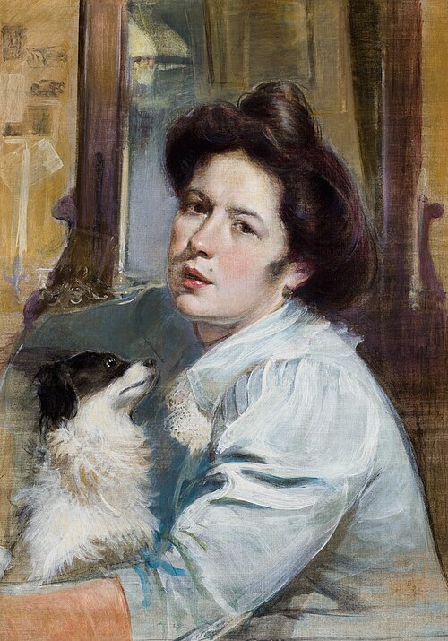 Portrait of Wife, 1900, Stanisław Dębicki