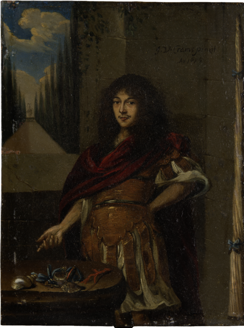 Portrait of a Man in Antique Style Armour, 1675, Johann Valentin Grambs