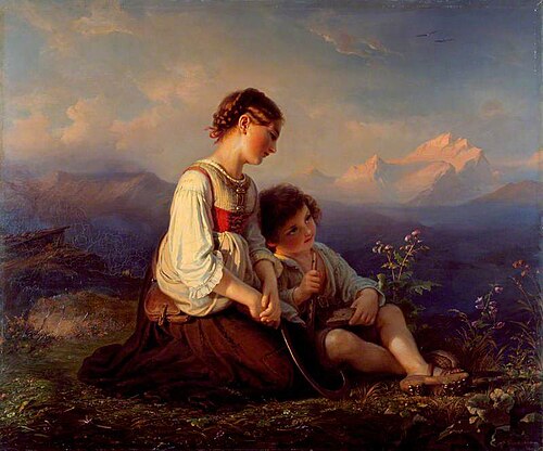 The Vesper Bell: The Young Reapers, 1848, Friedrich Dürck