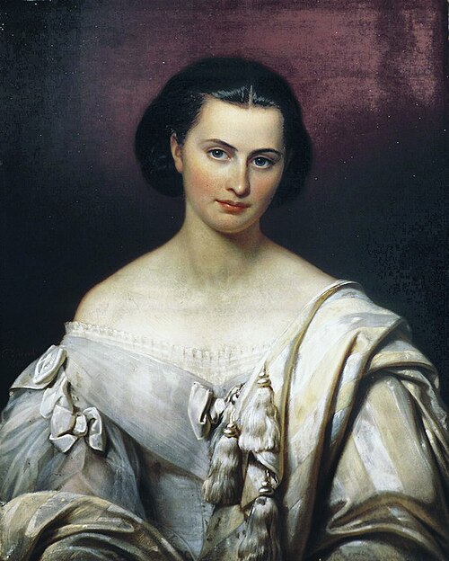 Bildnis der Carlotta von Breidbach-Bürresheim, 1847, Friedrich Dürck