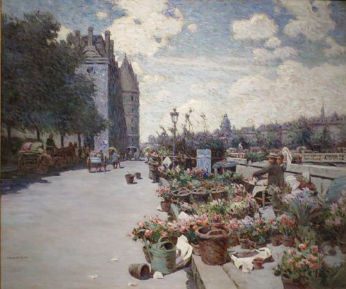 Quai Aux Fleurs, Paris, 1894, Luther Emerson van Gorder