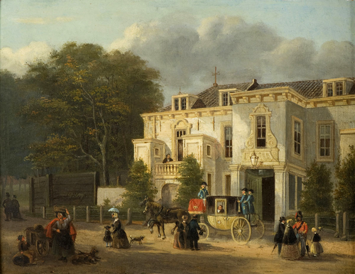 Gezicht op het Huis Rustenburg, 1857, Joseph Bles