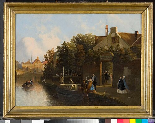 Trekschuit van 'Kwast Schipper', 1850, Joseph Bles