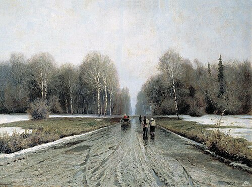Early spring, 1885, Ivan Ivanovitch Endogourov