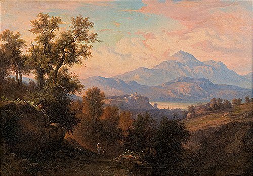 Italian Landscape, 1861, Albert Żamett
