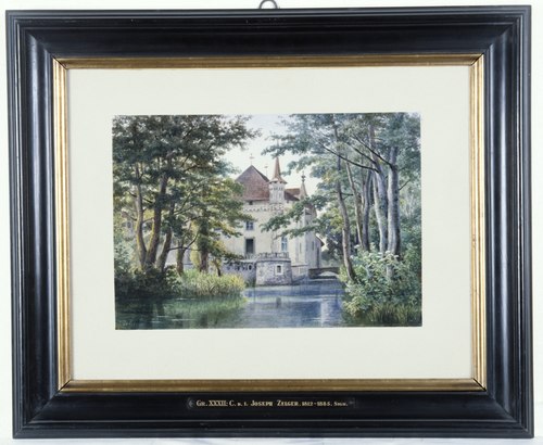 Hallwil Castle (from the South - east), , Jakob Joseph Zelger
