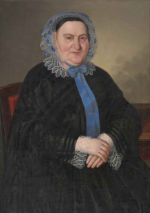 Portrét pani Telčovej, 1859, Peter Michael Bohun