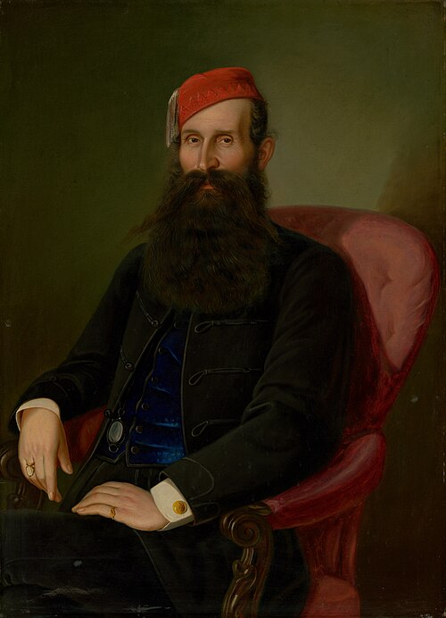 Portrét oravského podžupana Karola Kubínyho, 1870, Peter Michael Bohun