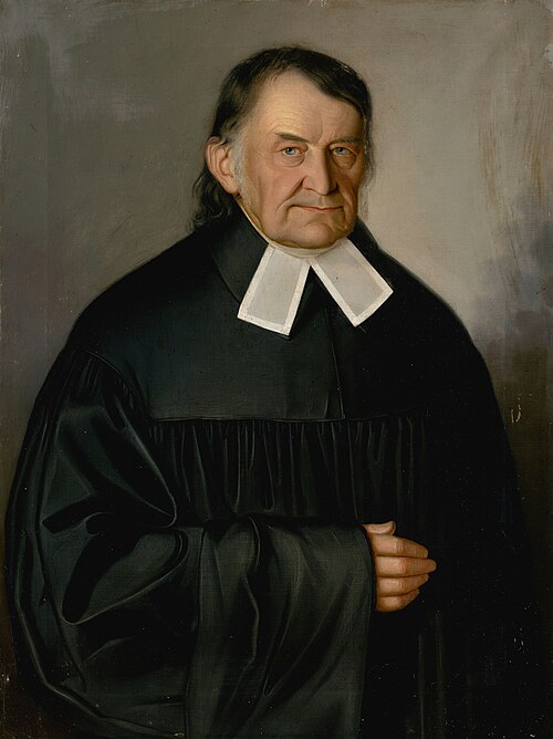 Podobizeň revúckeho superintendenta a etnografa Samuela Reussa, 1839, Peter Michael Bohun