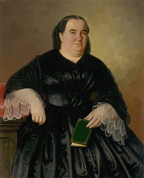 Podobizeň Johany Zmeškalovej rod. Hámos, 1859, Peter Michael Bohun