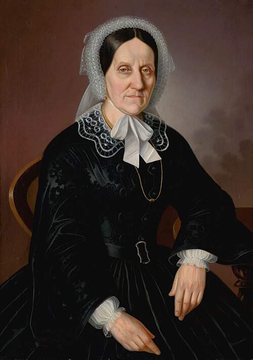 Kópia portrétu Kornélie Scholzovej, 1860, Peter Michael Bohun