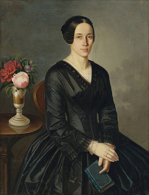 Podobizeň umelcovej manželky Žofie rod. Klonkayovej, 1853, Peter Michael Bohun