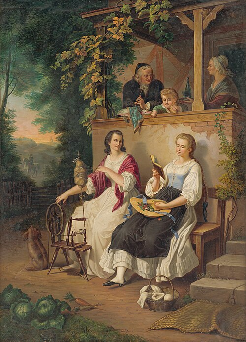 Rodinná idyla (podľa W.Kaulbacha), 1840, Peter Michael Bohun