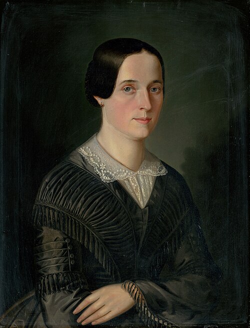 Podobizeň Terézie Droppovej rod. Klonkayovej, 1848, Peter Michael Bohun