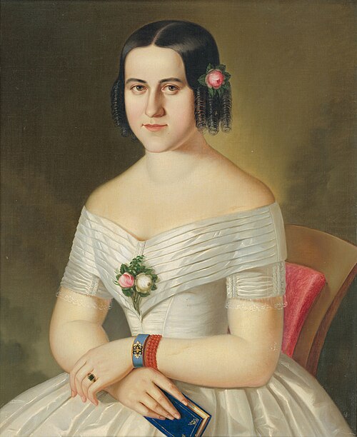 Podobizeň Kornélie Spanyikovej rod. Baintnerovej, 1850, Peter Michael Bohun