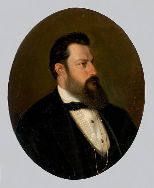 Podobizeň muža, 1870, Peter Michael Bohun