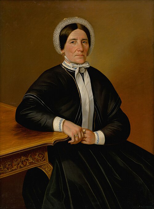 Podobizeň sediacej starej ženy, 1867, Peter Michael Bohun