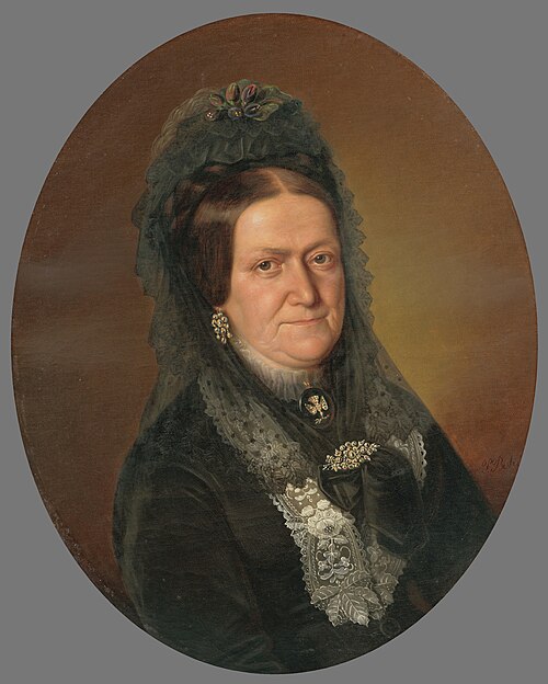 Podobizeň starej panej Ruhmannovej, 1865, Peter Michael Bohun
